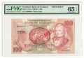 Bank Of Scotland Higher Values 100 Pounds, 22. 1.1992